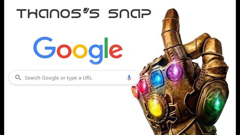 google thanos snap|thanos snap google button.
